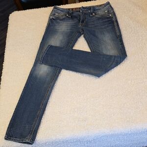 Rock Revival Women Skinny Jeans - Medium Blue Wash